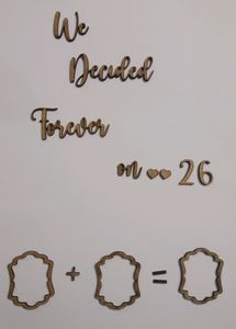 Mdf Thumb Frame For Couple❤