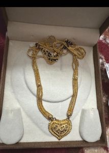 Elegant Heart Pendant Necklace Cum Mangalsutra