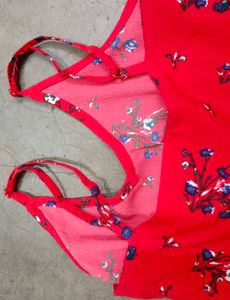 Red Floral top