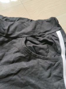 Black Dolphin Shorts with White Trim