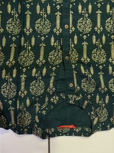 Elegant Dark Green Printed Kurta