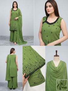 Elegant Green Kurta Set with Palazzo