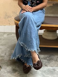 Wide leg jeans