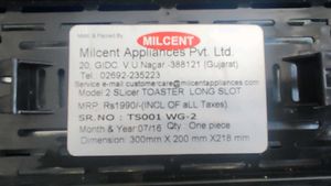 Blue Milcent Toaster