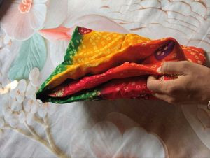 Vibrant Bandhani Saree