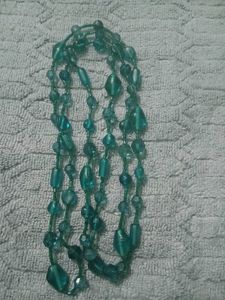 Teal Beaded Necklace