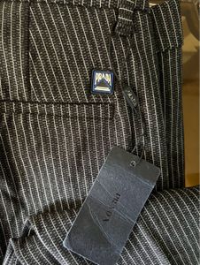 Prada office-siren pinstripe pants