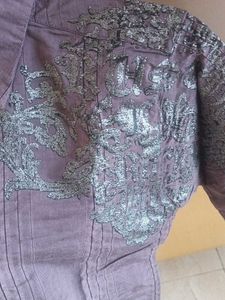 Purple Graphic Print Button-Down Shirt