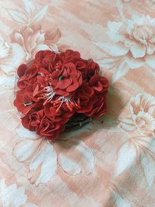 Red Floral Hair Clip