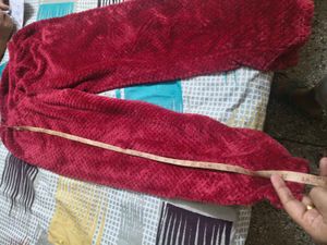 Cozy Red Fuzzy Lounge Set in XXL size