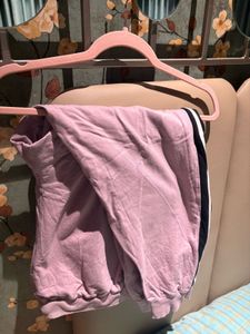 purple  Joggers with Stripe Detail