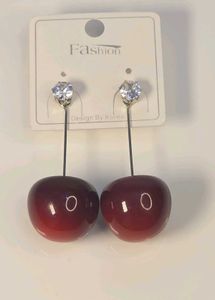 combo of Chic Red Ball Drop Earrings