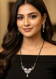 AD Peacock Mangalsutra Set