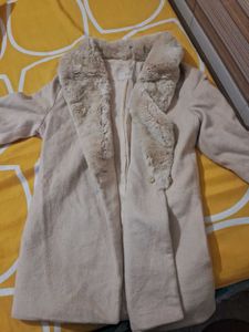 Elegant Faux Fur Collar Coat