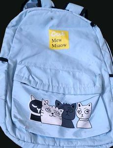 Cute Cat Print Backpack