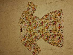 Floral Smocked Peplum Top