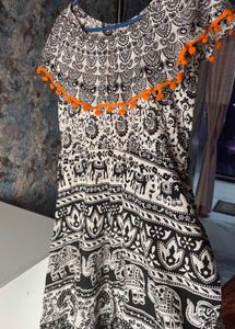 Elephant Print Maxi Dress