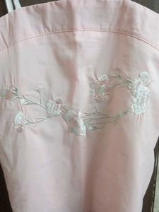 Pink Embroidered top