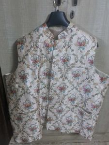 Men's Floral Nehru Jacket 3xl