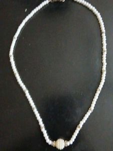 Elegant White Beaded Necklace