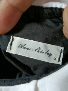 Cute Black Baby Romper with White Collar