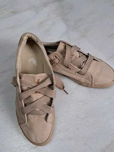 Beige Casual Sneakers