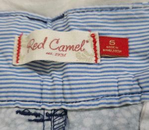 Red Camel Navy and White Printed Shorts