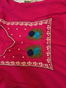 Vibrant Pink Embroidered Kurta