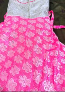 Designer Pink Floral Lehenga Choli Set