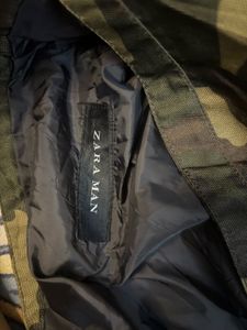 ZARA Camo Print Anorak Jacket