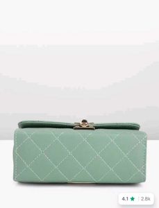 Quilted Mint Green Crossbody Bag