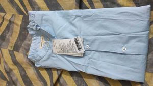 Men's Light Blue Button-Up Shirt