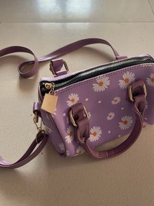 Lavender floral print bag 🌼💜