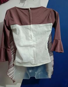 Beautiful Polyester Top With Plazzo