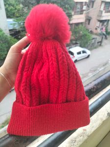 Red Knit  Beanie H