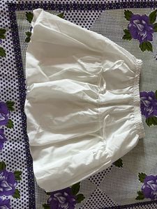 White ballon skirt