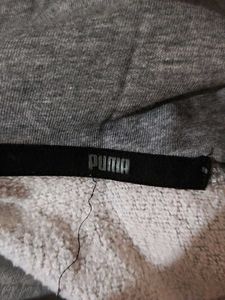 Men Puma Grey Hoodie
