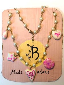 Charming Beaded Necklace with Charms