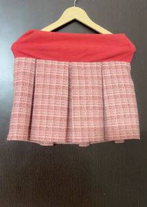 Pleated Mini Skirt