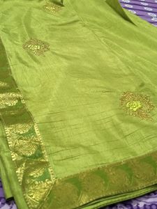 Pastel(Pista) Green Saree