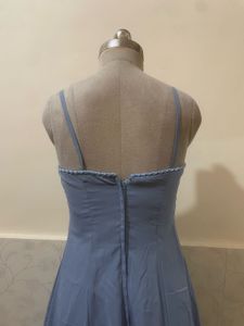 Light Blue Spaghetti Strap Maxi Dress