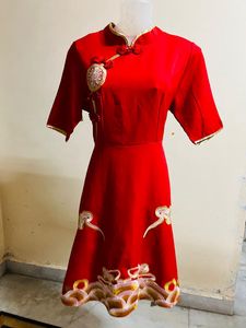 Korean Red Designer One Piece