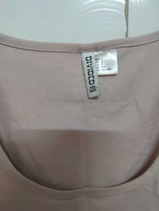 Soft Pink Square Neck T-Shirt