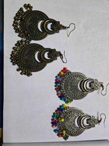 golden & black metalEarrings