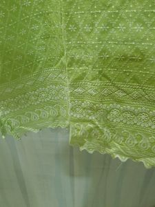 Tailor Stitched Pista Green Chikankari Kurta