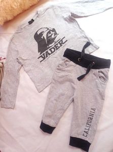 Very Beautiful Grey Wars T, Shirt nd Pyajma