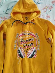 Yellow Graphic Hoodie