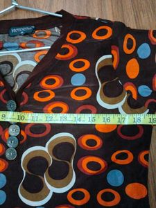 Retro Patterned Top Tunic