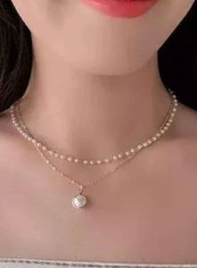 Elegant Double Layer Pearl Necklace