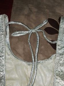 Sparkling Silver Ethnic Blouse
